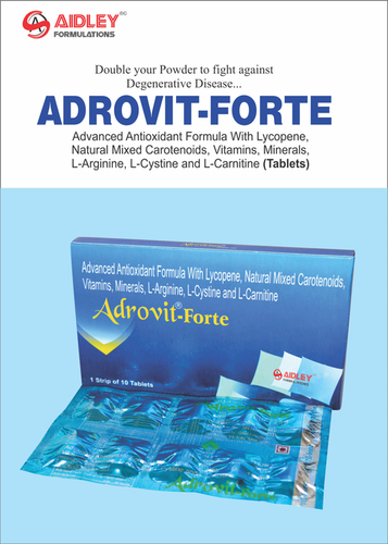 Advanced Antioxidant Formula with Lycopene, Natural Mixed Carotenoids, Vitamins, Minerals, L-Argine, L-Cyctine & L-Carnitine Tablets