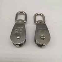 High Quality Stainless Steel Heavy Steel Single Wheel Swivel Lifting Rope Pulley Block