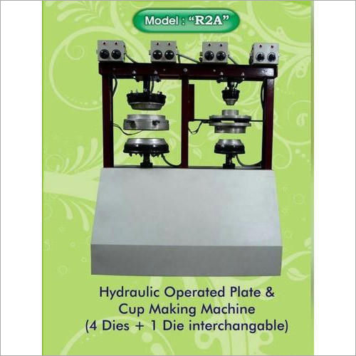 Low Noise 4 Die Hydraulic Operated Plate And Cup Making Machine