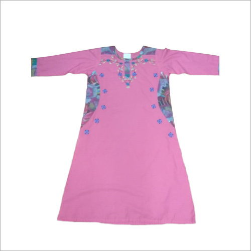 Ladies Designer Print Kurti - Cotton, Polyester, Viscose | Available in S, M, L Sizes, Multicolor, No Fade, Washable, Breathable for Spring, Summer