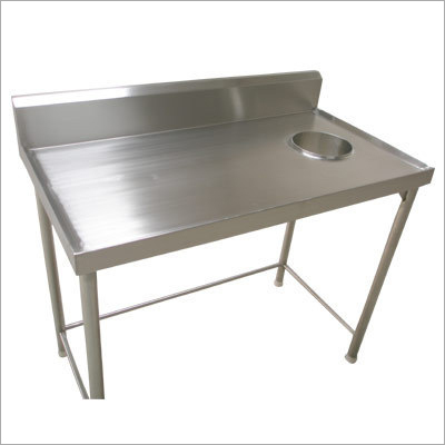 Dish Landing Table With Chute - Metal Construction, Customized Size Options | Durable, Eco-Friendly Design, Effortless Maintenance, Smooth Edges