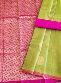 Pure Silk Fancy Borderless Sarees - Multicolor Options, Big Border, Chequed And Fancy Designs | Woven Zari Work For Traditional Occasions, Suitable For All Seasons