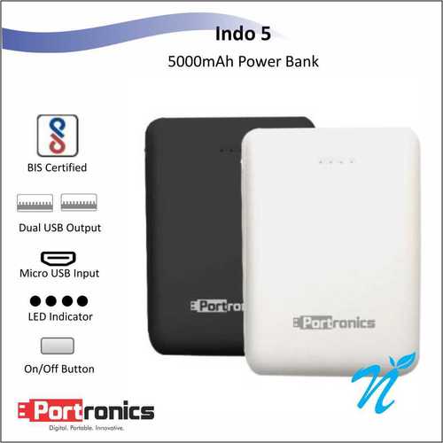 Portronics Power Bank Indo 5 White