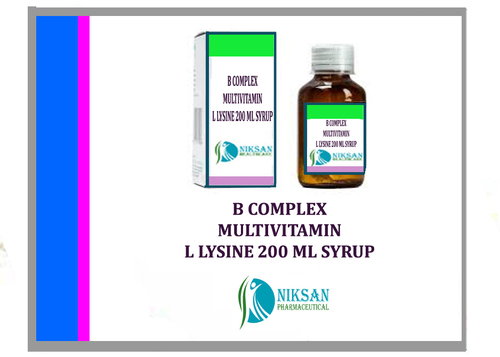 B Complex Multivitamin With L Lysine Syrup General Medicines
