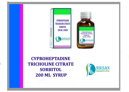 Cyproheptadine Tricholine Citrate Sorbitol Syrup Injection