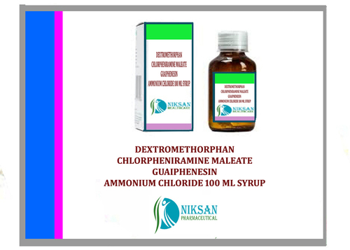 Dextromethorphan Cpm Guaiphenesin & Ammonium Syrup General Medicines