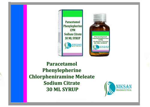 Paracetamol Phenylepherine Cpm Sodium Citrate Syrup