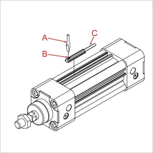 Sensor Mount Label Pneumatic Cylinder