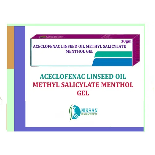 Aceclofenac Linseed Oil Methyl Salicylate Menthol Gel General Medicines