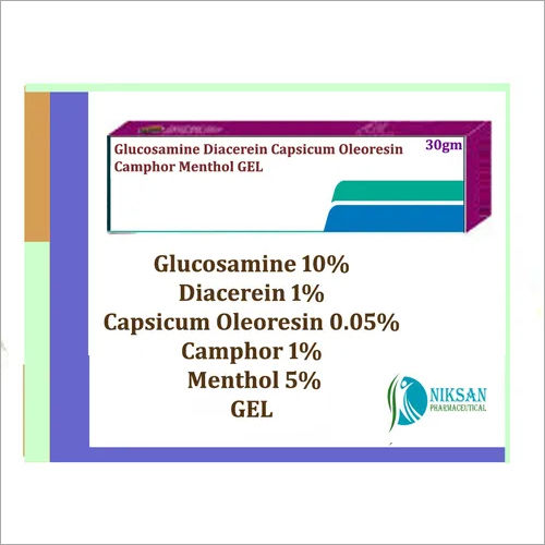 Glucosamine Diacerein Capsicum Oleoresin Menthol Gel