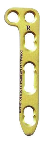 2.4mm Distal Radius Locking Plate Straight Head 3 Hole