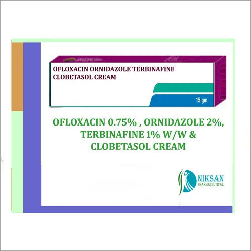 OFLOXACIN ORNIDAZOLE TERBINAFINE CLOBETASOL CREAM