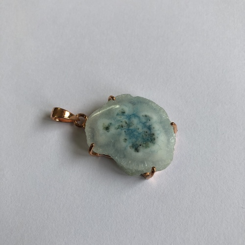 Green Agate Solar Druzy Pendant - Stone Jewelry Manufacturer Green Agate Solar Druzy Pendant - Stone Jewelry Manufacturer