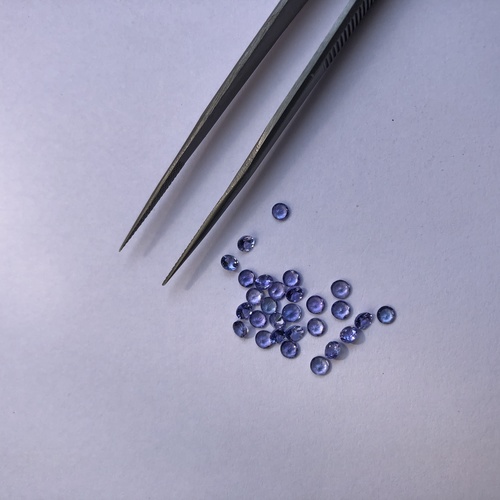 3Mm Natural Tanzanite Stone Faceted Round Loose Gemstone Grade: Aaa
