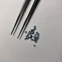 Stone 2mm Natural Neelam Blue Sapphire Diamond Cut Loose Round