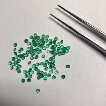 Natural Zambian Emerald Round Gemstones Wholesale Loose Stones For Jewelry Making