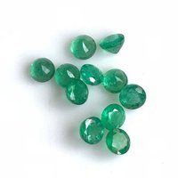 4mm Natural Zambian Emerald Stone Faceted Round Loose Gemstone Wholesale Price