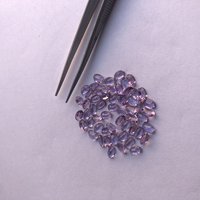 Loose Gemstone 5x4mm Natural Amethyst Oval Faceted Stone