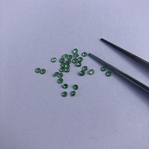 1.5mm Natural Tsavorite Garnet Faceted Round Cut Loose Gemstone