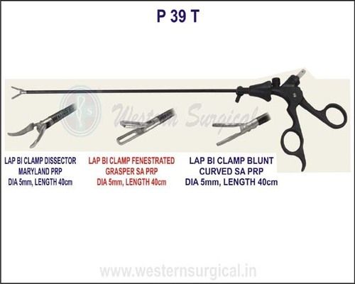 Lap Bi clamp Dissector Maryland PRP, Lap Bi-clamp Fenestrated grasper SA PRP, Lap Bi clamp blunt