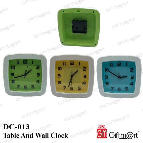 Green Square Table Clock