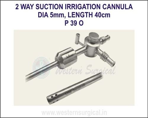 2 way suction irrigation cannula