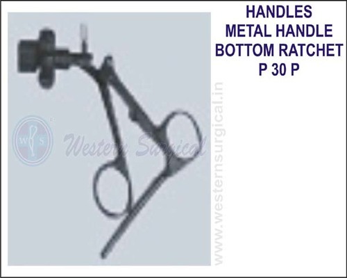 Metal handle bottom ratchet