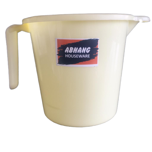 Plastic Bath Mug - Grade-A Plastic Multi Color 40g Weight | Leak Proof Design Lightweight Yet High Strength Durable Surface Finish