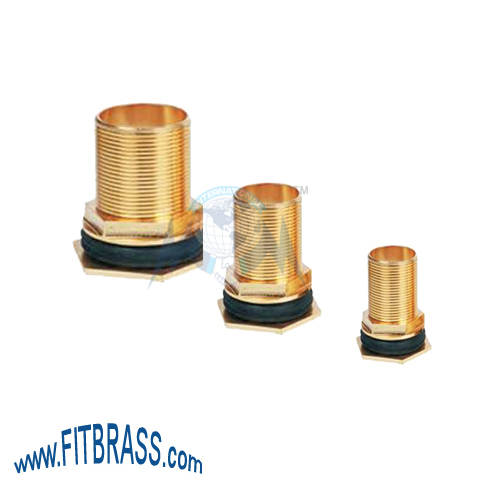 Golden Brass Bulkhead Tank Fittings With Hose Tail at Best Price in  Jamnagar