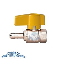 GAS BALL VALVE WITH NOZZLE