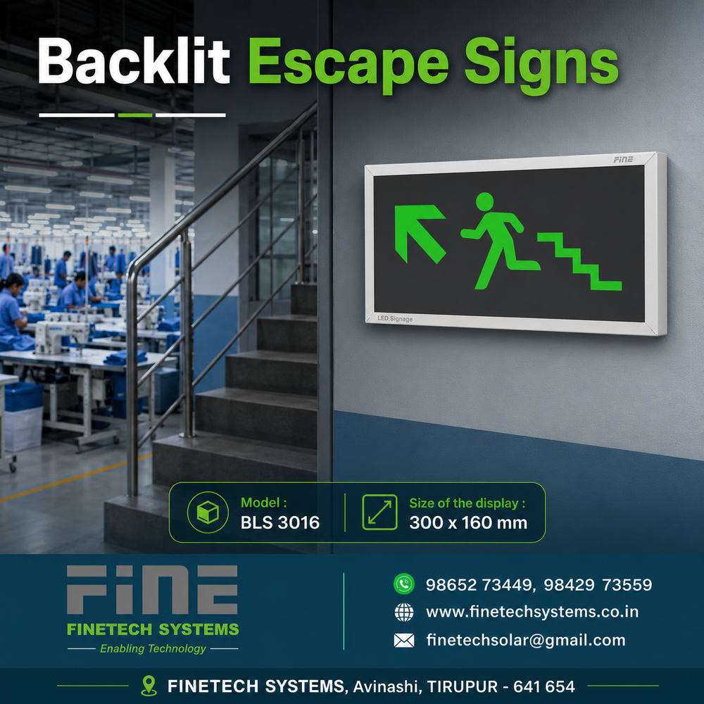 EXIT Evacuation Signs - Multi languages 3016