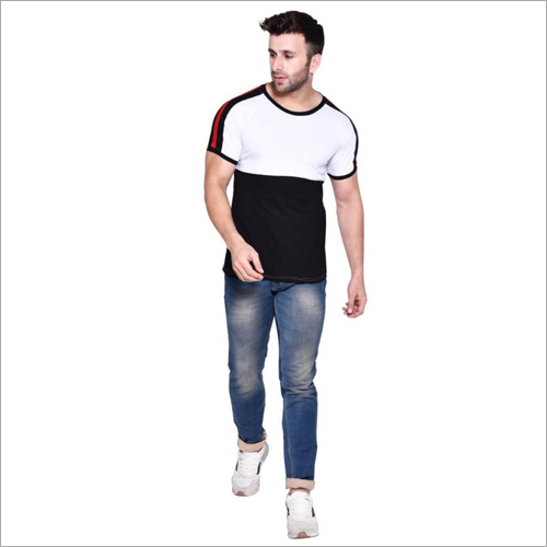 Mens Round Neck T-Shirt - Cotton Blend, Sizes: S, M, L, XL | Available in Various Colors, O-Neck Collar Design for Everyday Comfort