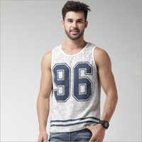 Mens Printed Vest - Cotton Blend, Available In Sizes S, M, L, Xl | O-neck, Sleeveless, Printed Design, Various Color Options
