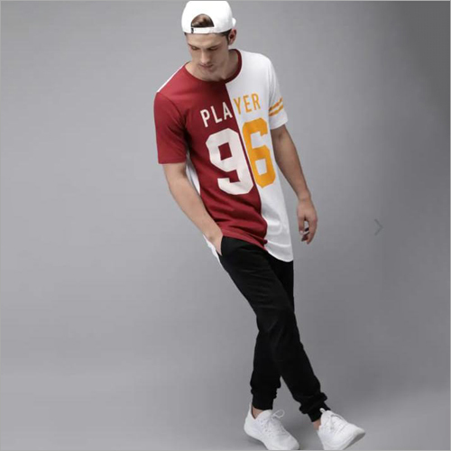 Mens Loose T-Shirts - Cotton Blend, Sizes L & XL | O-Neck Collar, Printed Pattern for Comfortable Everyday Wear