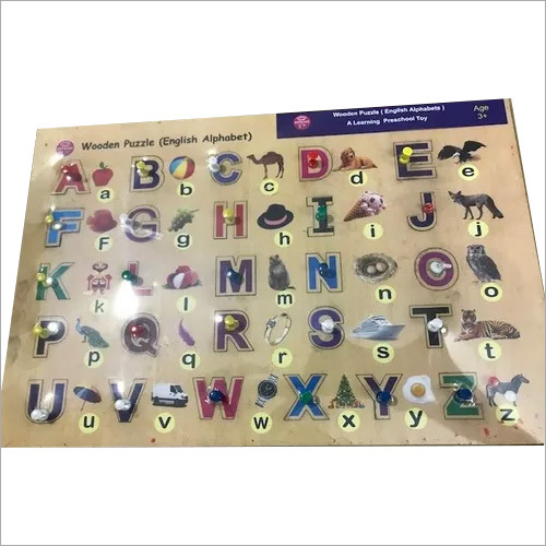 Wooden Puzzle(English Alphabet) Age Group: 2