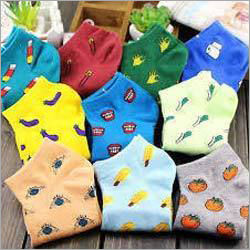 Available In Multicolour Ladies Printed Socks