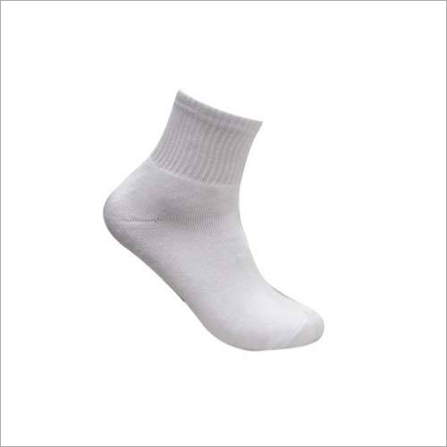 Mens White Casual Ankle Socks