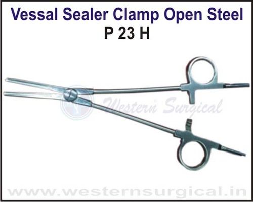 Vessal Sealer Clamp Open Steel - Application: Hospital