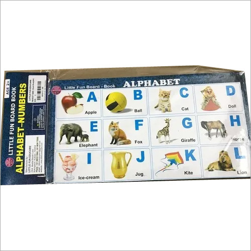 Paper Board Book Alphabet And Numbers Age Group: 2+