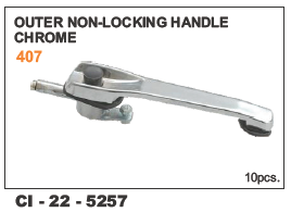 Outer Non Locking Handle Chrome   Tata 407