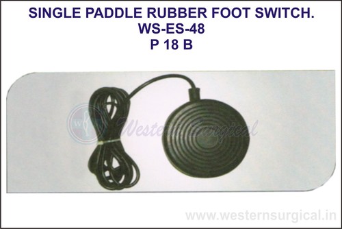 Single Paddle Rubber Foot Switch By WESTERN SURGICAL