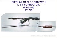 Bipolar Cable Cord With L & T Connector