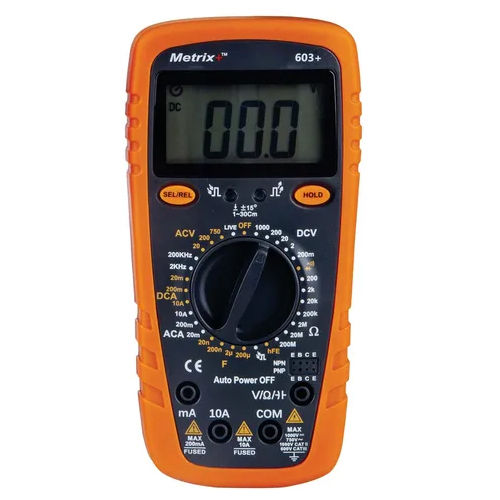 603+ Digital Multimeter - Color: Orange & Black