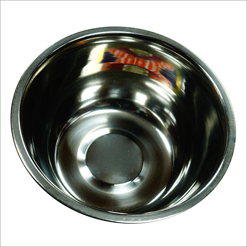 Steel Plain Bowl - Stainless Steel, Customized Size, Silver Color | Polished Finish for Commercial Use