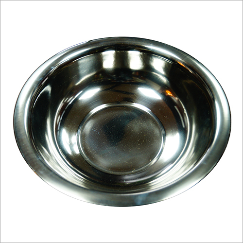 Plain Round Bowl - Stainless Steel, Customized Size | Polished Silver Finish for Commercial Use