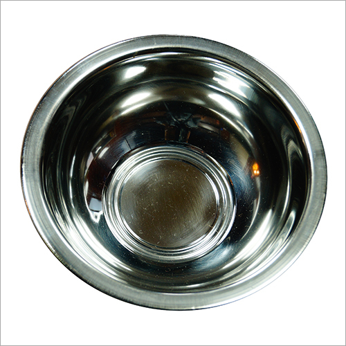 Steel Kitchen Bowl - Stainless Steel, Customized Size, Silver Color | Polished Surface Finish, Designed for Commercial Usage