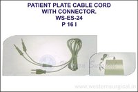 Patient Plate Cable Cord With Connector