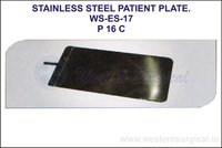 Stainless Steel Patient Plate