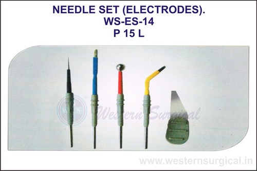 Stainless Steel Surgical Needle Set (Electrodes) P 15 L