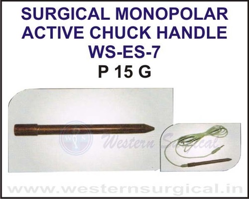 Surgical Monopolar Active Chuck Handle By WESTERN SURGICAL